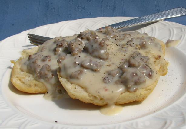 Sausage Gravy for Biscuits and Gravy. Photo by lazyme