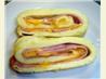 Baked Ham and Cheese Omelet Roll