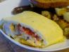 Baked Ham and Cheese Omelet Roll