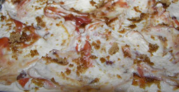 Strawberry-Rhubarb Cream Dessert. Photo by Baby Kato