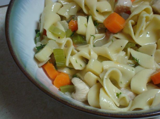 30 Minute Chicken Noodle Soup (From Foodtv, Rachael Ray). Photo by Pismo
