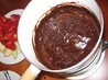 Lighter Chocolate Fondue (Or Ganache)