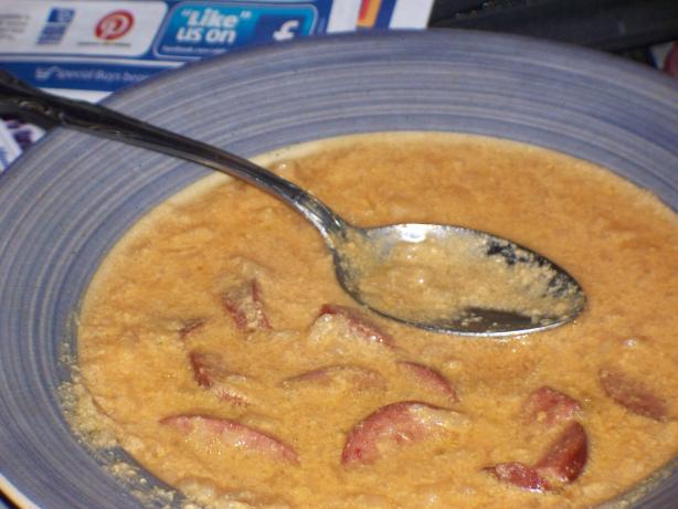 Cheesy Hash Browns and Kielbasa Soup (Crock Pot). Photo by misspunkin69