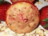 Strawberry Almond Muffins. Recipe by CulinaryExplorer