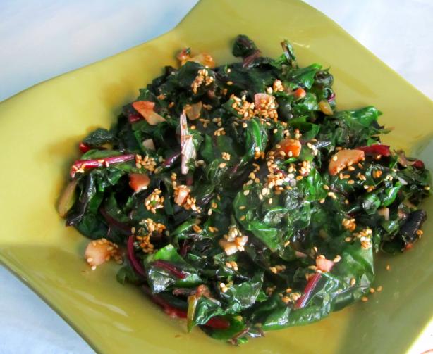 Asian Sauteed Spinach. Photo by Rita~