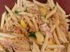 Salmon With Penne Pasta Alfredo