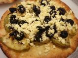 Eggplant & Feta Flat Bread Pizza