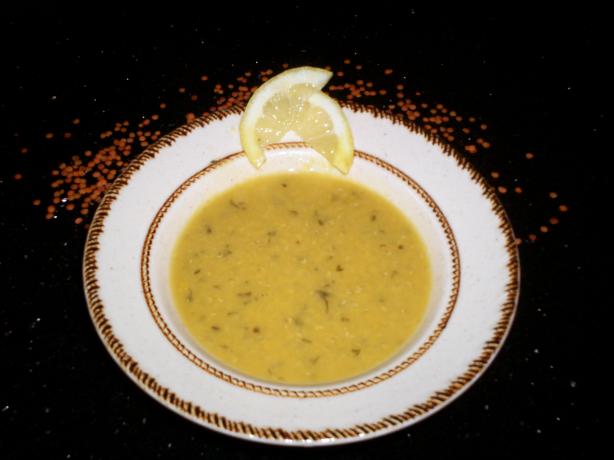Shorbat Adas(Middle Eastern Lentil Soup). Photo by chef FIFI