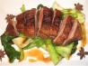 Five Spiced Duck Breast With Bok Choy and Gai Larn. Recipe by The Flying Chef
