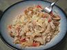 Garlic Crab Pasta With Mushroom and Tomato- Reduced Fat. Recipe by yogiclarebear