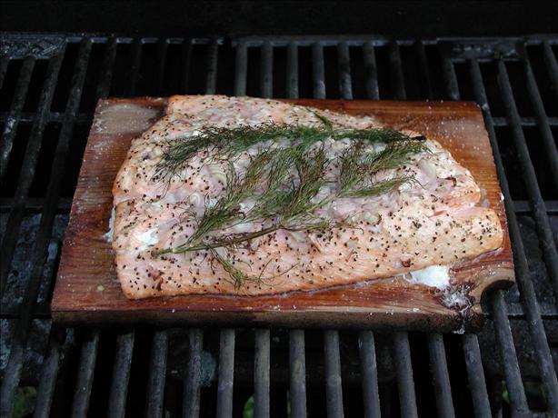 Cedar plank salmon. Photo by Chefton