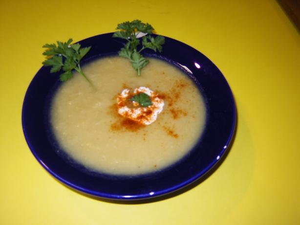 Gingered Parsnip & Leek Soup. Photo by William (Uncle Bill) Anatooskin