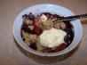 Common Grill Peach, Blueberry and Blackberry Cobbler