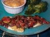 Fish Fillet With Garlic Butter and Black Olives