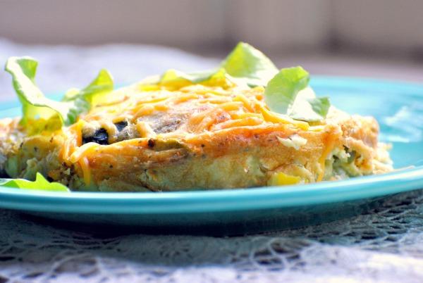 Cheesy Zucchini & Pepper Casserole. Photo by Andi of Longmeadow Farm