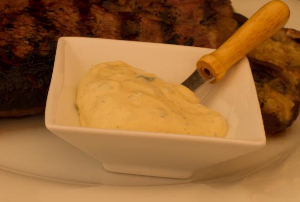 Grilled Steaks With Mustard and Chives. Photo by Peter J
