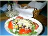 Black Bean and Corn Salad With Homemade Tortilla Chips. Recipe by Ginger_B