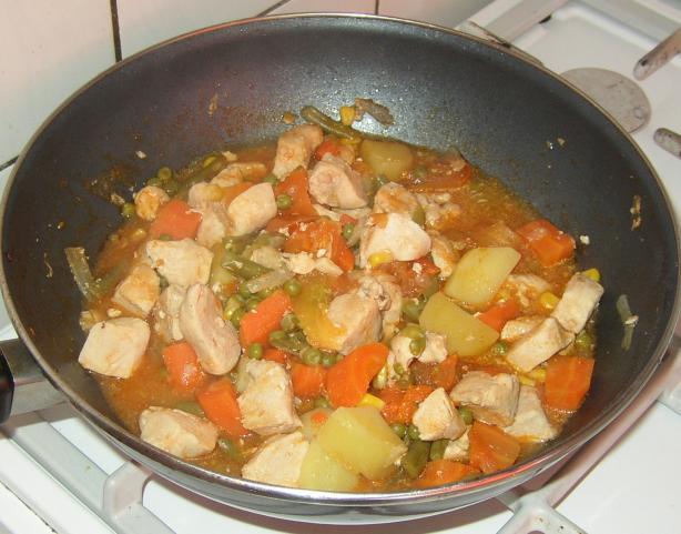 Filipino Chicken Afritada. Photo by Maria Flor Monteroyo Cuyos