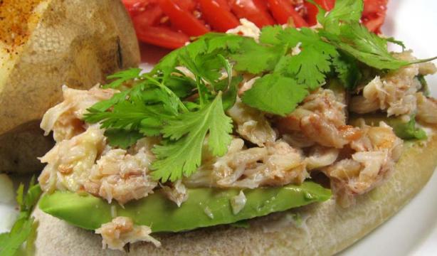 Thai -Style Open Crab Meat Sandwich. Photo by dianegrapegrower