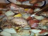 Simple Greek Lemon Chicken Thighs With Potatoes (Low Fat) for 1. Photo by 3KillerBs