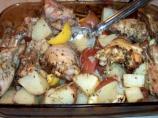 Simple Greek Lemon Chicken Thighs With Potatoes (Low Fat) for 1. Photo by 3KillerBs