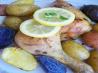 Simple Greek Lemon Chicken Thighs With Potatoes (Low Fat) for 1. Recipe by MarraMamba