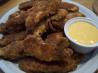 Rachael Ray's Pretzel-Crusted Chicken Fingers and Zucchini. Recipe by Lainey6605