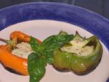 Grilled Bell Peppers Stuffed With Basil Pesto, Boccocini Cheese. Photo by CHILI SPICE