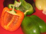Grilled Bell Peppers Stuffed With Basil Pesto, Boccocini Cheese. Photo by CHILI SPICE
