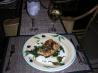 Halibut Piccata With Spinach. Recipe by NICK SUHADOLNIK