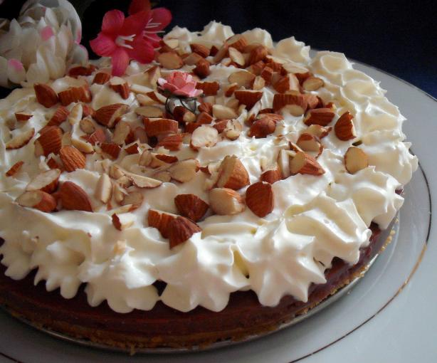 Chocolate & Hazelnut Muhallabieh - Middle Eastern Cream Tart. Photo by Um Safia