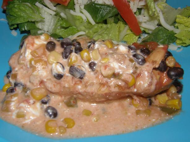 Low Fat Crock Pot Mexican Cheesy Chicken With Black Beans. Photo by mydesigirl