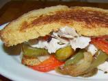 Chicken Salad and Roasted Veggie Panini