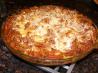 Saucy Spaghetti Pie. Recipe by DuChick