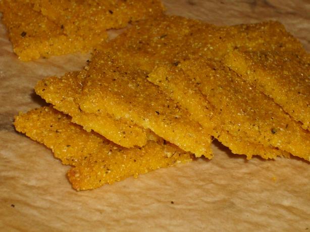 Polenta Crackers. Photo by Lalaloula
