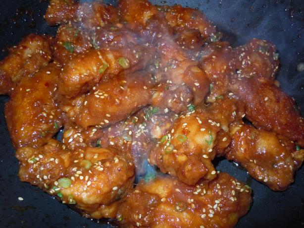 Korean Spicy Chicken Wings - Restaurant Recipe!. Photo by Marney