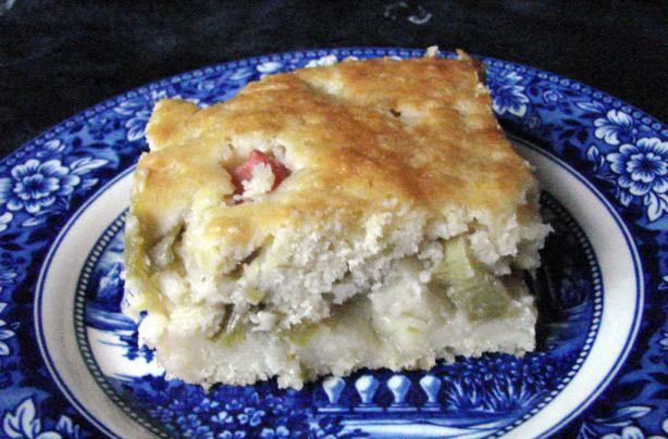 Erica's Rhubarb Cake. Photo by Boomette