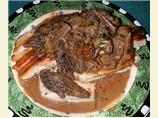 Tuna with Ginger-Mushroom Cream Sauce