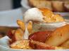 Potato Wedges With Lemon Chilli Sour Cream