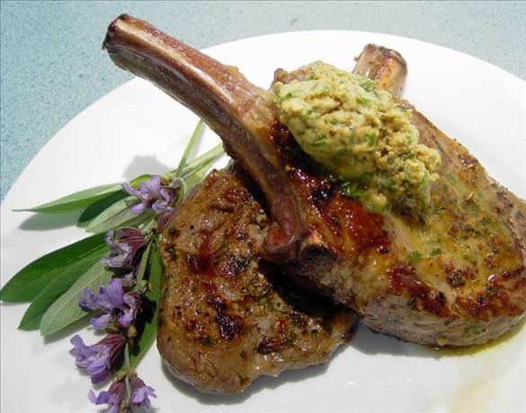 Veal Chops with Mustard-sage Butter. Photo by JustJanS