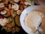 Mixed Green Salad With Parmesan Pepper Dressing
