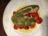 Oven Roasted Tilapia With Tomatoes, Pesto and Lemon