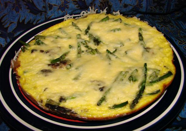 Emmentaler and Asparagus Frittata. Photo by Boomette