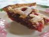 Raspberry Rhubarb Pie. Recipe by PainterCook