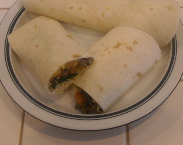 Black Bean and Avocado Wrap. Photo by NorthwestGal