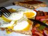British Breakfast in Bed - Boiled Eggs and Marmite Soldiers