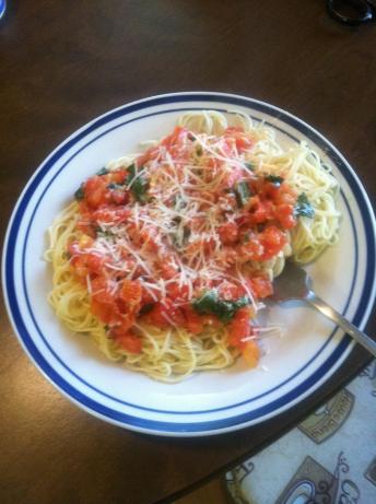 Capellini Pomodoro. Photo by adagogirl