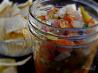 Homemade Salsa and Fried Tortilla Chips With Seasoning - Deen. Recipe by Chef Mean Green