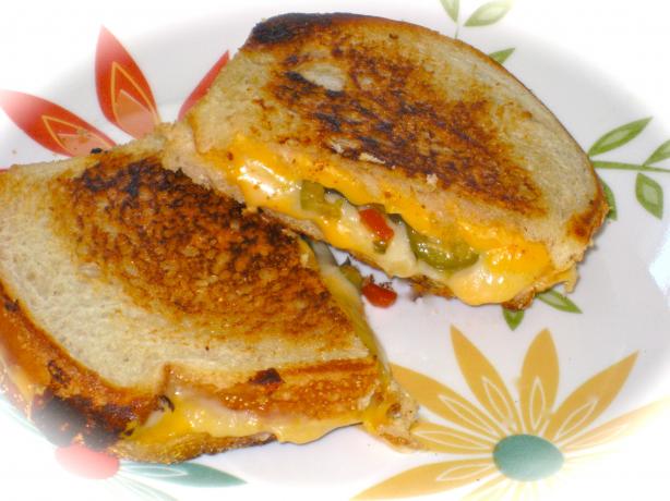 My Husband's Favorite Grilled Cheese & Green Olive Sandwich. Photo by FrenchBunny