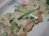Chicken With Creamy Green Onion Sauce